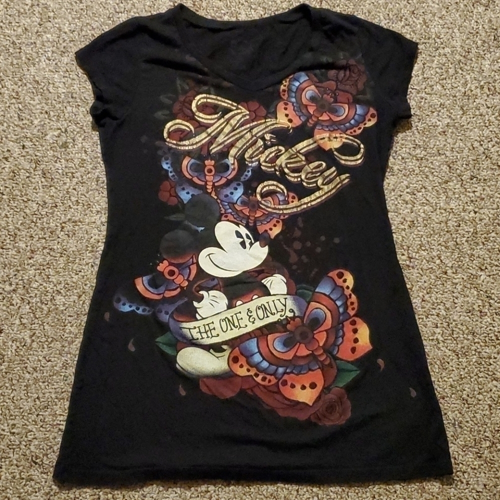 DISNEY Mickey The One and Only Graphic Tee Sz L